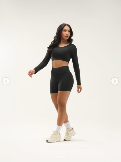 Cropped Manga Longa + Short Cintura Alta - Imagem 5