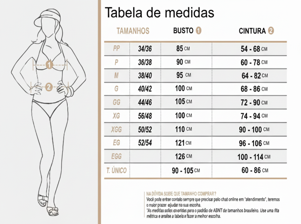 Tabelas de Medidas Dream Fit